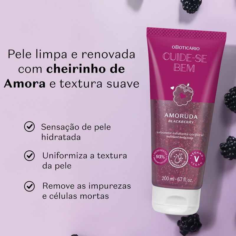 Cuide-se Bem Sabonete Esfoliante Amoruda 200ml