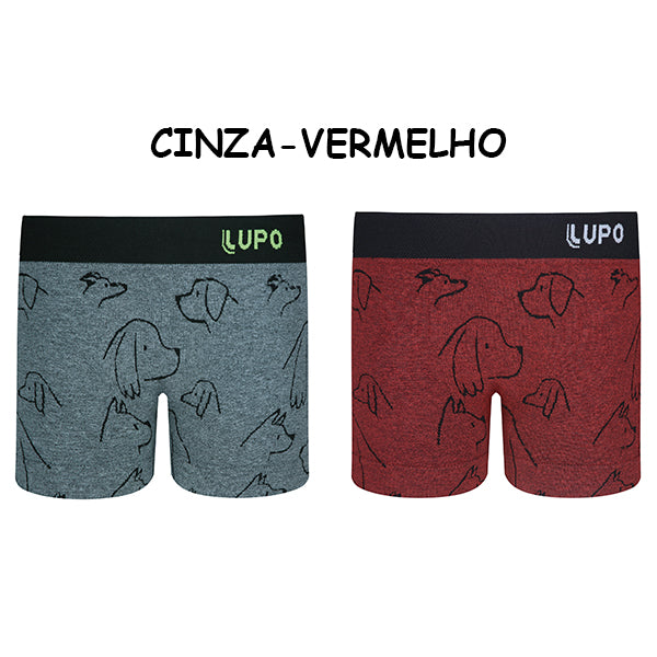 Lupo-137-027 Kit 2 Cuecas Infantil