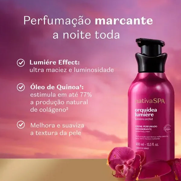 O Boticario Nativa SPA Creme Orquidea Lumiere 400ml