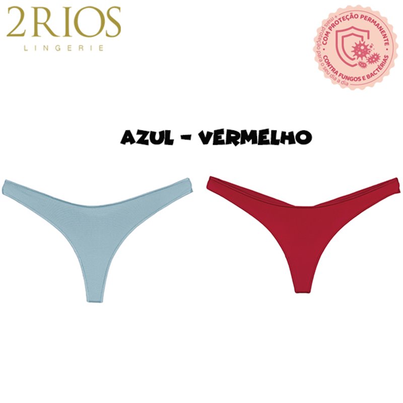 2Rios-11650 Kit 2 Calcinhas Fio dental