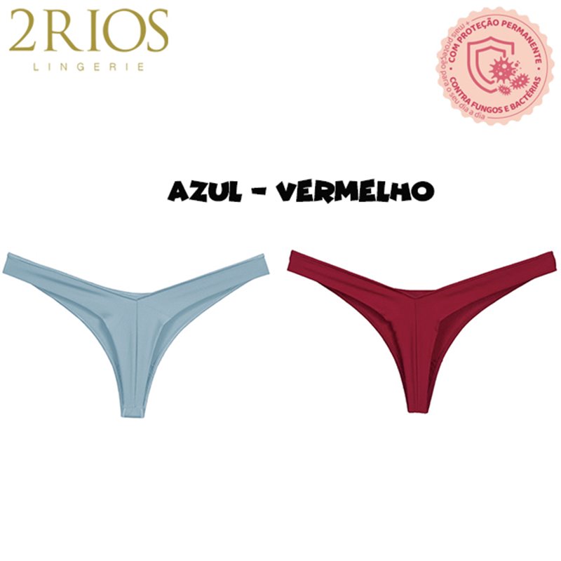 2Rios-11650 Kit 2 Calcinhas Fio dental