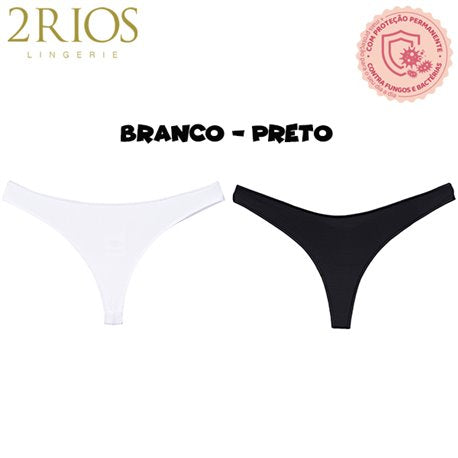 2Rios-11650 Kit 2 Calcinhas Fio dental