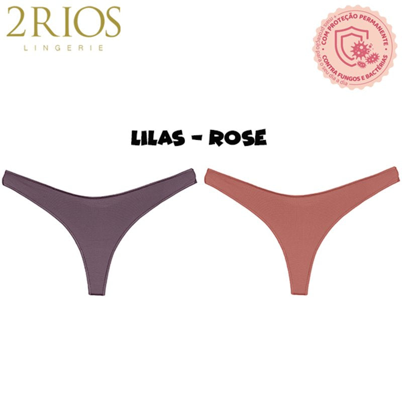 2Rios-11650 Kit 2 Calcinhas Fio dental