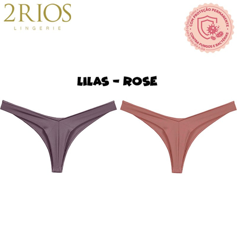 2Rios-11650 Kit 2 Calcinhas Fio dental