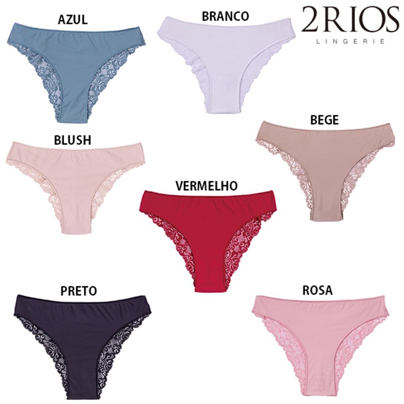 2Rios-K2403 Kit 7 Calcinhas