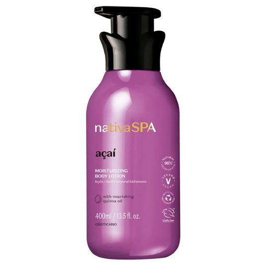O Boticario Nativa Spa Locao Hidratante Corporal Acai 400ml