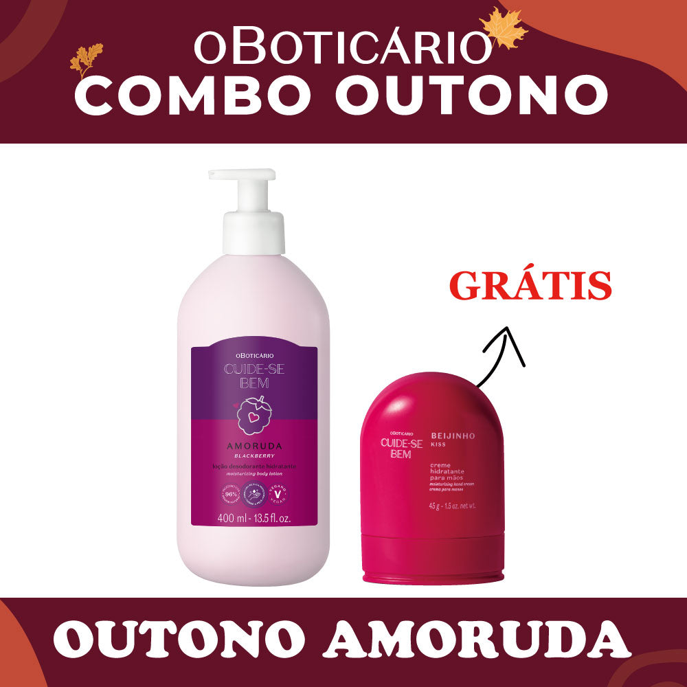 Cuide-se Bem Loção Amoruda 400ml + Creme Maos Beijinho 45g