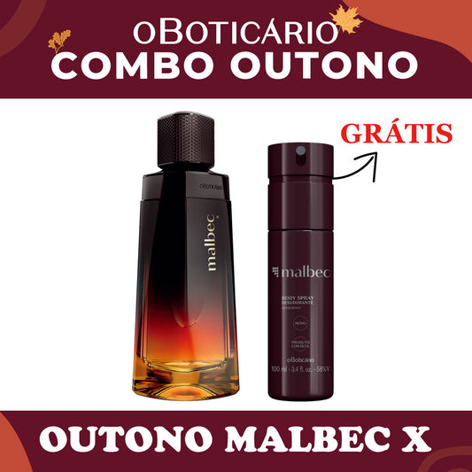 O Boticario Malbec X EDT 100ml + Malbec Desodorante