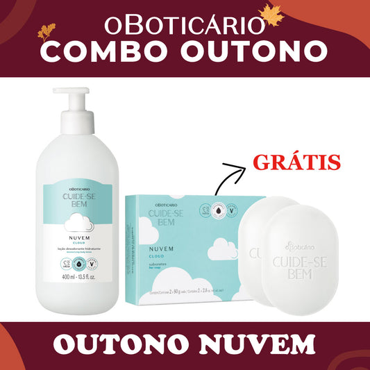 O Boticario Cuide-se Bem Locao Nuvem 400ml + Sab. Nuvem 2x80g