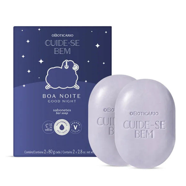 O Boticario Cuide-se Bem Sabonete em Barra Boa Noite 2x80g
