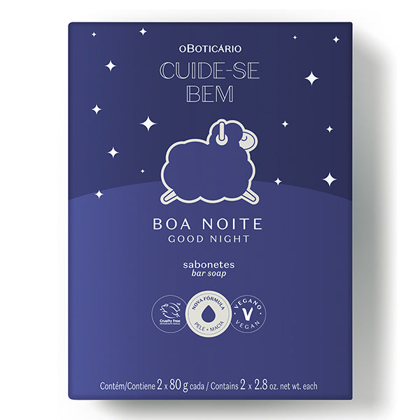 O Boticario Cuide-se Bem Sabonete em Barra Boa Noite 2x80g