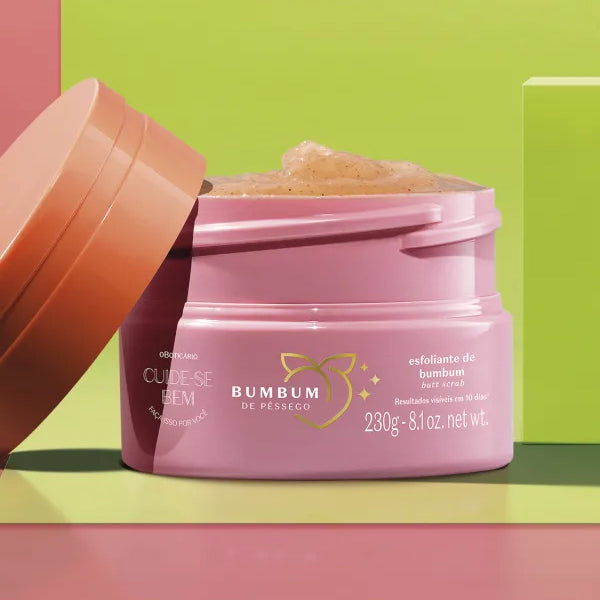 O Boticario Cuide-se Bem Esfoliante de Bumbum Pessegura 230g