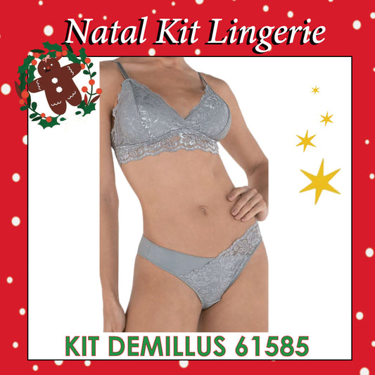 Natal Kit Lingerie DeMillus-61585 Prata