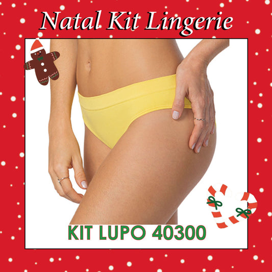 Natal Kit Lingerie Lupo-40300 Kit 3 Calcinhas