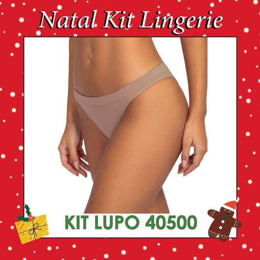 Natal Kit Lingerie Lupo-40500 Kit 3 Calcinhas