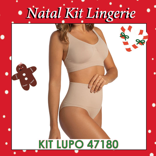 Natal Kit Lingerie Lupo-47180 Natural
