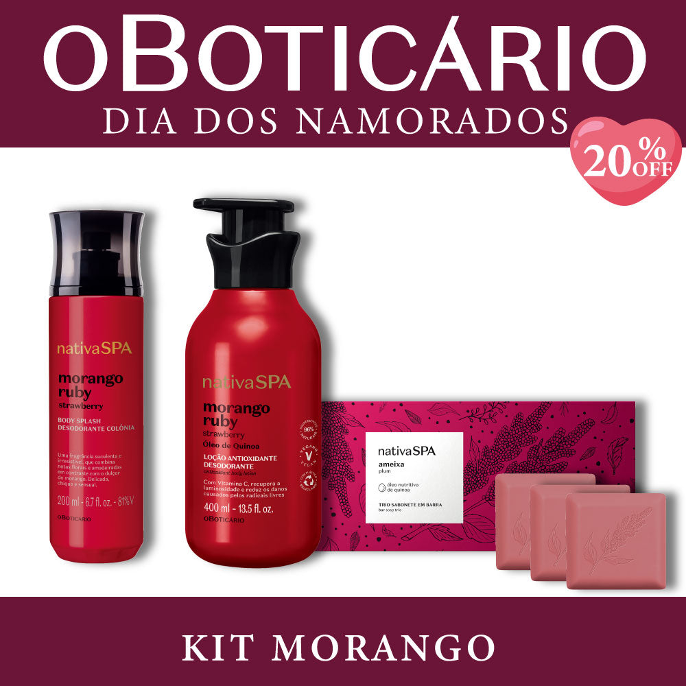 DIA DOS NAMORADOS KIT MORANGO
