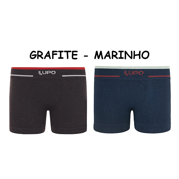 Lupo-137-010 Kit 2 Cuecas Infantil