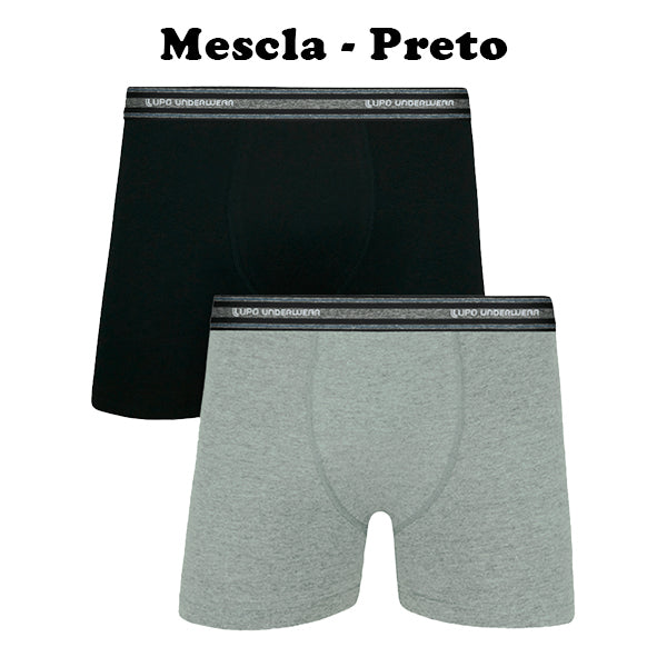 Lupo-523-088 Kit 2 Cuecas Boxer