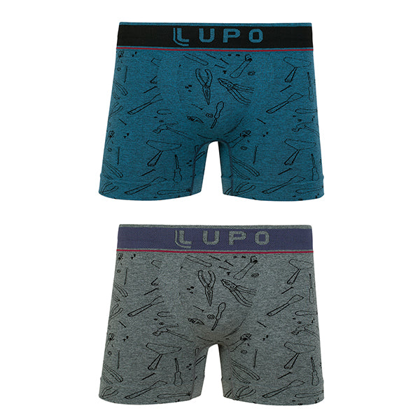 Lupo-613-005 Kit 2 Cuecas Boxer