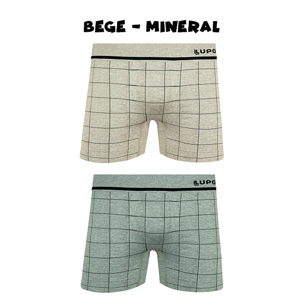 Lupo-663-037 Kit 2 Cuecas Boxer