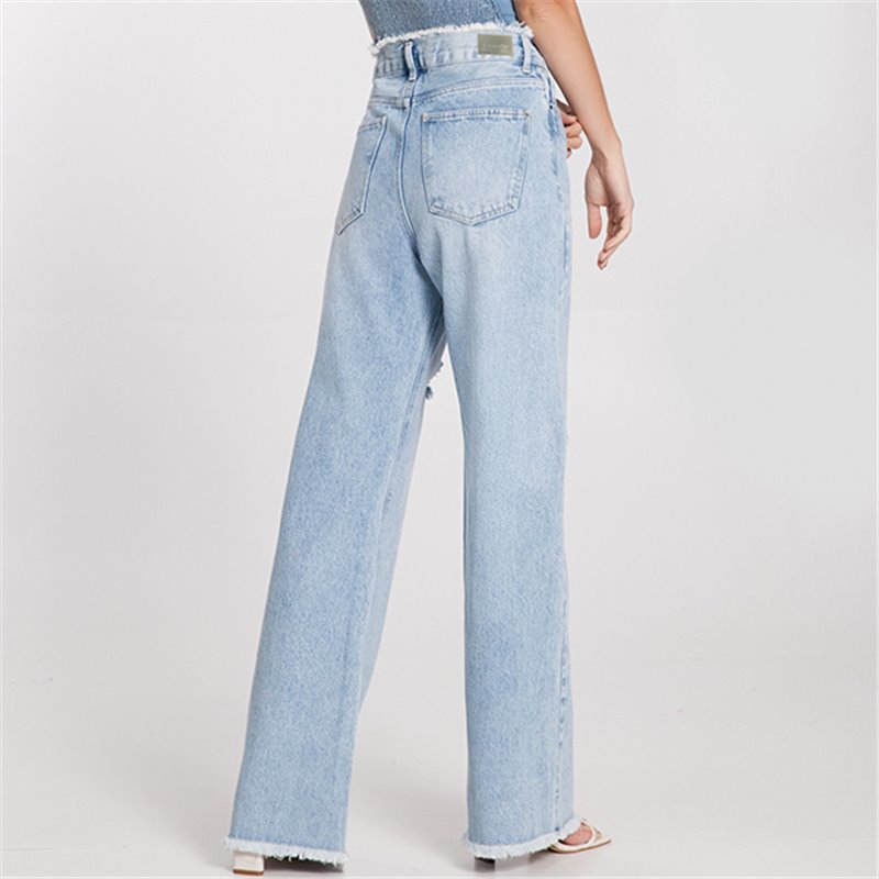 Lunender-20633 Calca Wide Leg