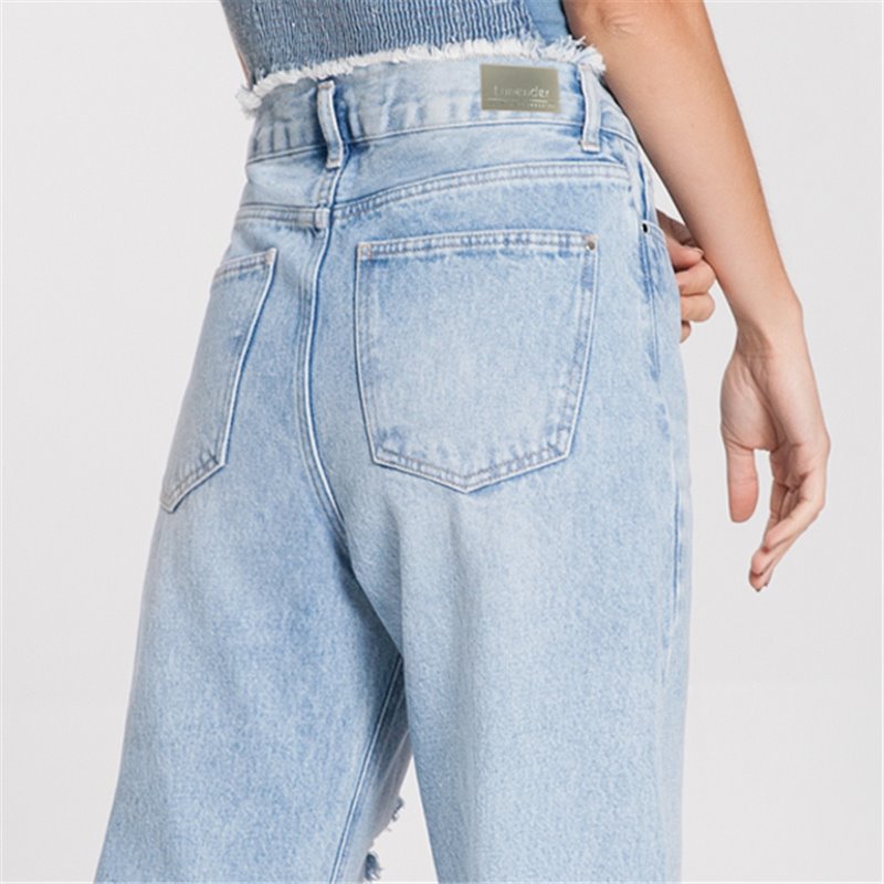 Lunender-20633 Calca Wide Leg