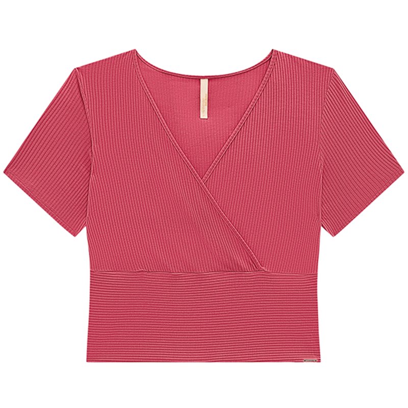 Lunender-35214 Blusa Plus Size Rosa