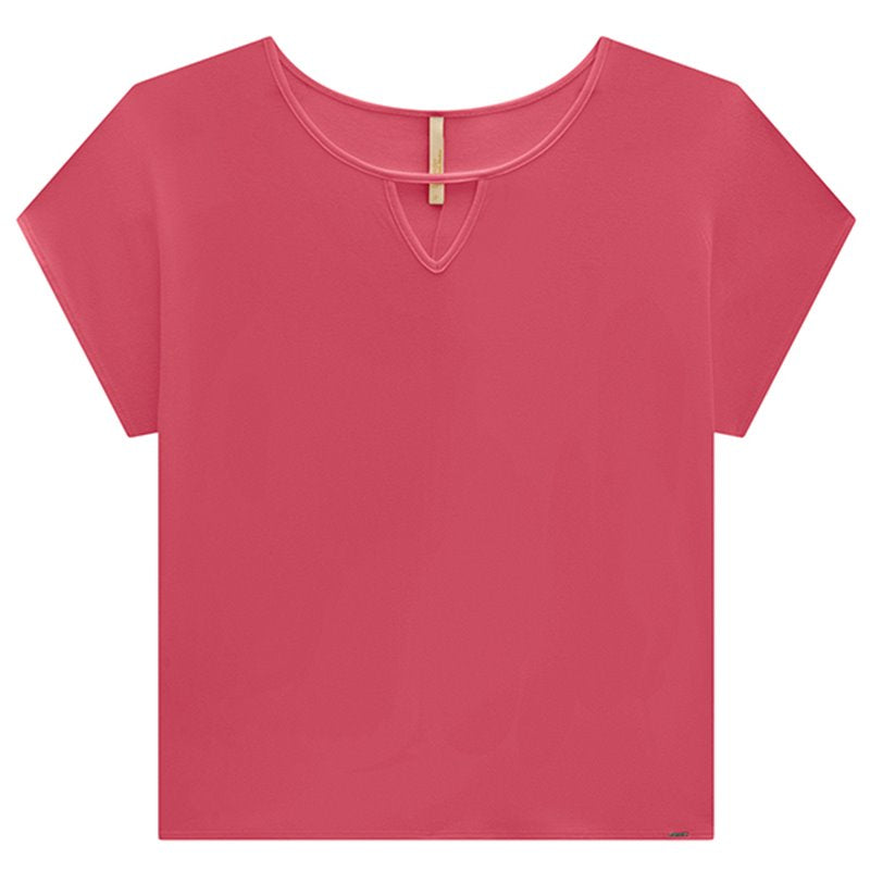 Lunender-35246 Blusa Plus Size Rosa