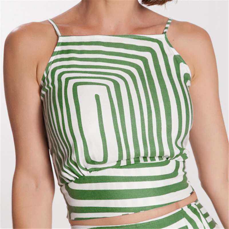 Lunender-35546 Blusa Verde