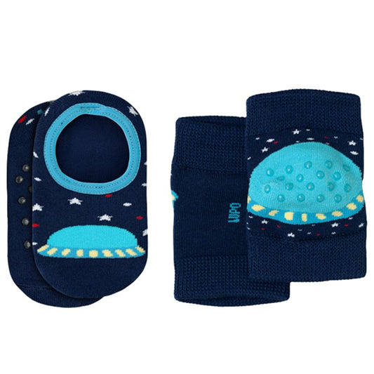 Lupo-10015 Meia e Joelheira Infantil