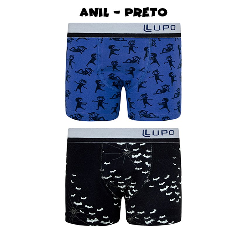 Lupo-18401 Kit 2 Cuecas Infantil