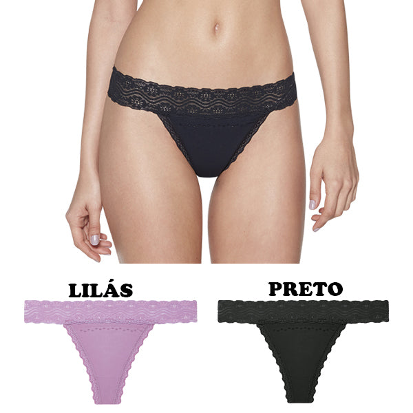 50off Lupo-40095 Calcinha Fio Dental