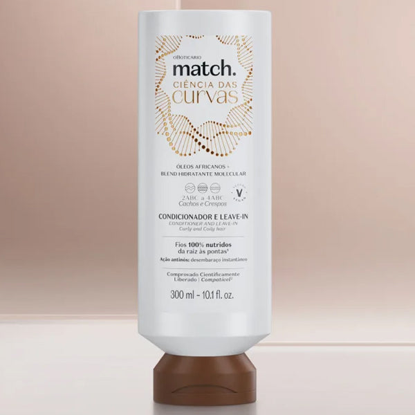 O Boticario Match Condicionador e Leave-In Ciencia das Curvas 300ml