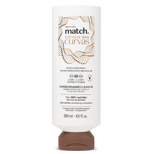 O Boticario Match Condicionador e Leave-In Ciencia das Curvas 300ml