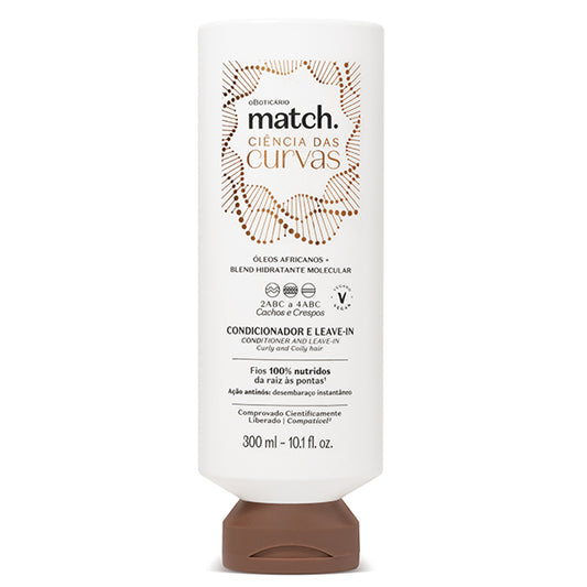 O Boticario Match Condicionador e Leave-In Ciencia das Curvas 300ml