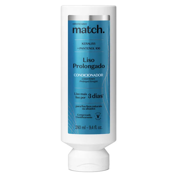 O Boticario Match Condicionador Liso Prolongado 280ml