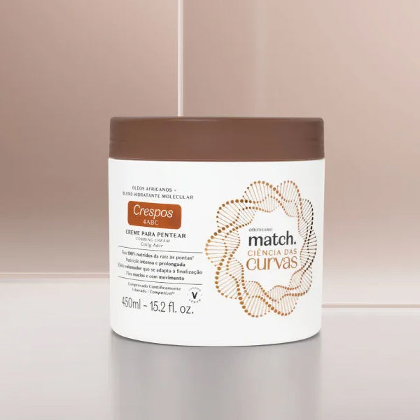 O Boticario Match Creme Para Pentear Crespos Ciencia das Curvas 450ml