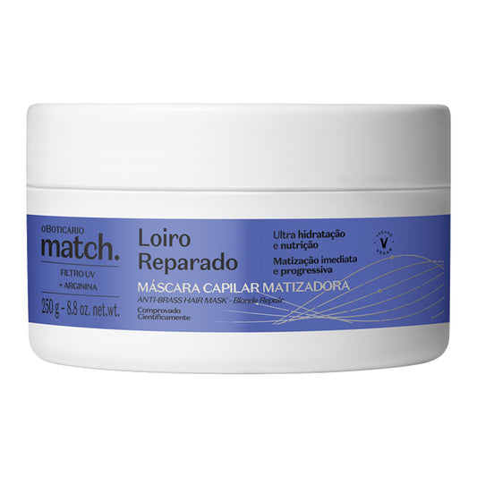 O Boticario Match Mascara Capilar Loiro Reparado 250g