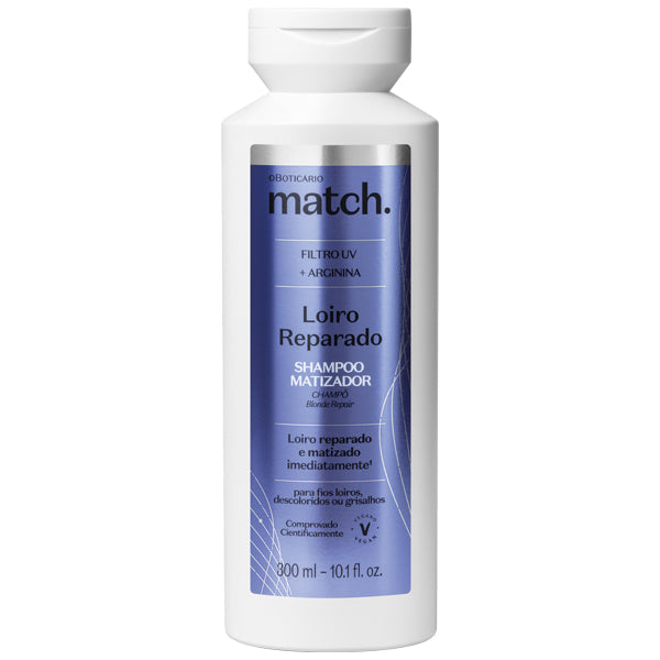 O Boticario Match Shampoo Loiro Reparado 300ml