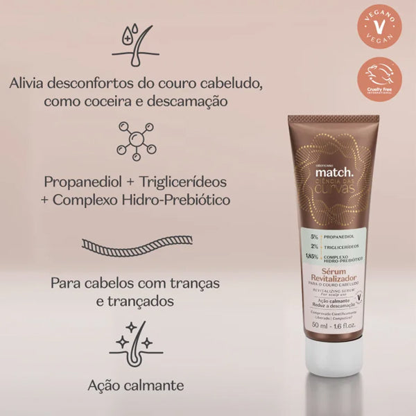 O Boticario Match Serum Para Couro Cabeludo Ciencia das Curvas 50ml