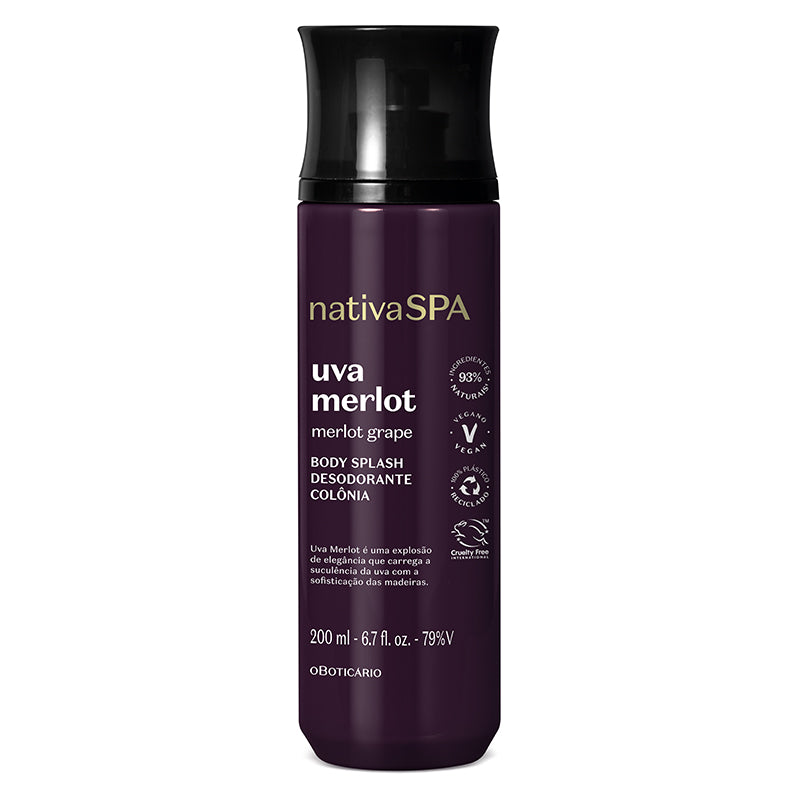 Nativa SPA Body Splash Uva Merlot 200ml