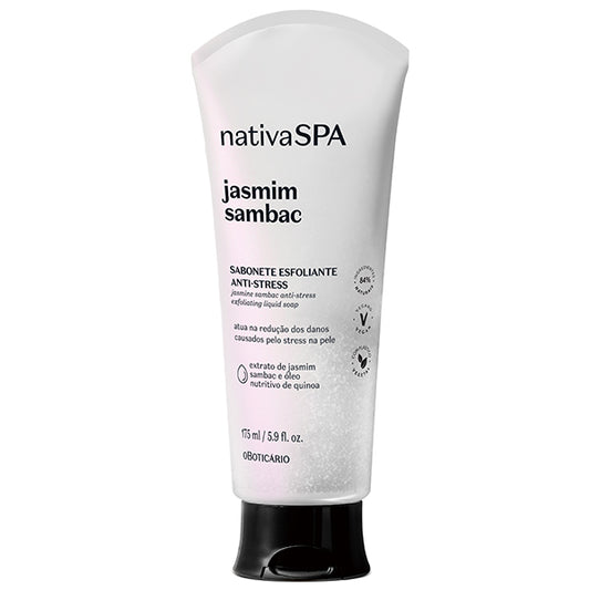 O Boticario Nativa SPA Sabonete Liquido Esfoliante Jasmim Sambac 175ml