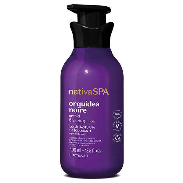 O Boticario Nativa SPA Locao Orquidea Noire 400ml + Sab. Rose 2x90g