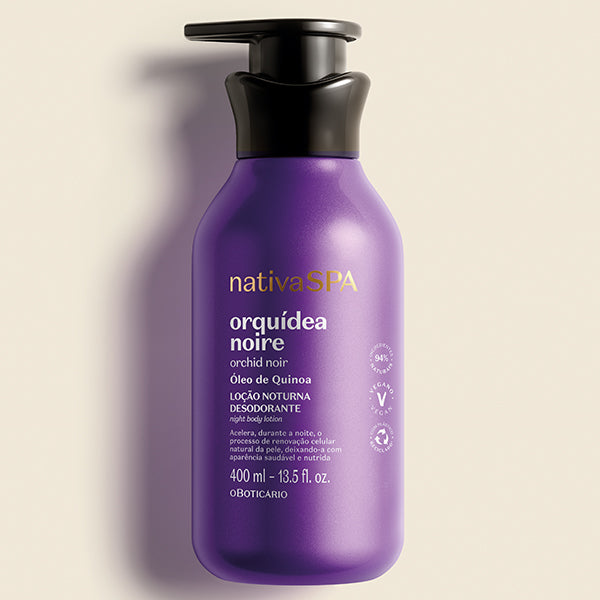O Boticario Nativa SPA Locao Orquidea Noire 400ml + Sab. Rose 2x90g