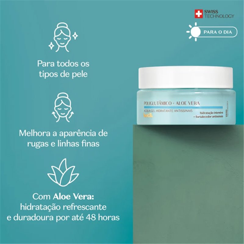 O Boticario Botik Acqua Gel Poliglutamico + Aloe Vera 50g