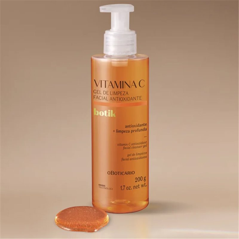 O Boticario Botik Gel de Limpeza Facial Vitamina C 200g