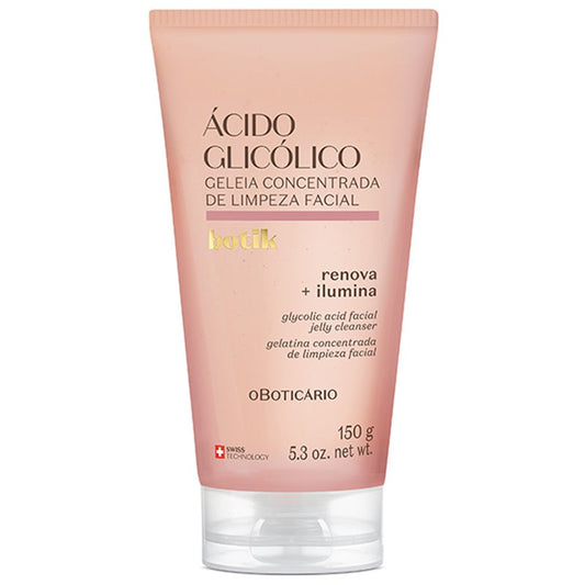 O Boticário Botik Geleia de Limpeza Facial Ácido Glicólico 150g