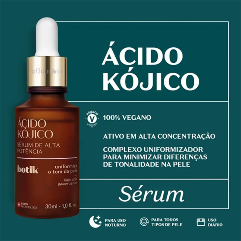 O Boticario Botik Serum de Alta Potencia Acido Kojico 30ml