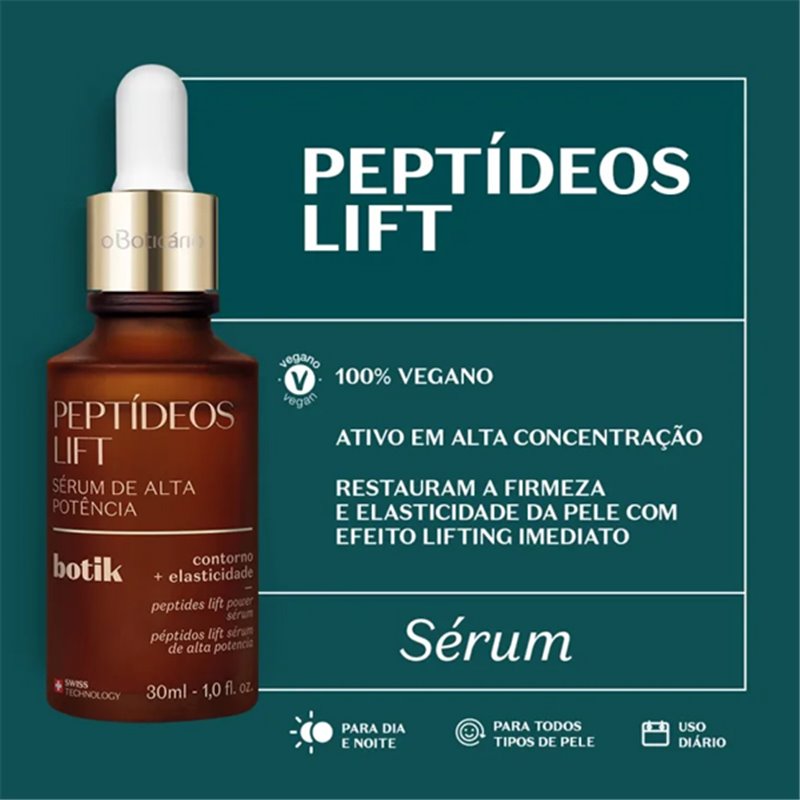 O Boticario Botik Serum de Alta Potencia Peptideos Lift 30ml